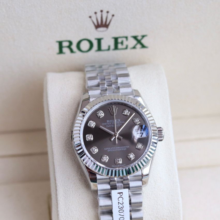 R01ex Lady Datejust 28mm, 31mm, Oystersteel, D1am0nds