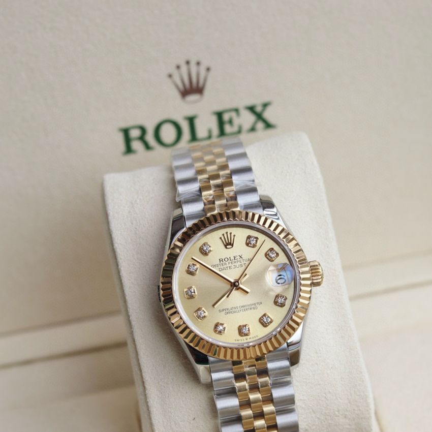 R01ex Lady Datejust 28mm, 31mm, Oystersteel, D1am0nds , 18k yellow gold