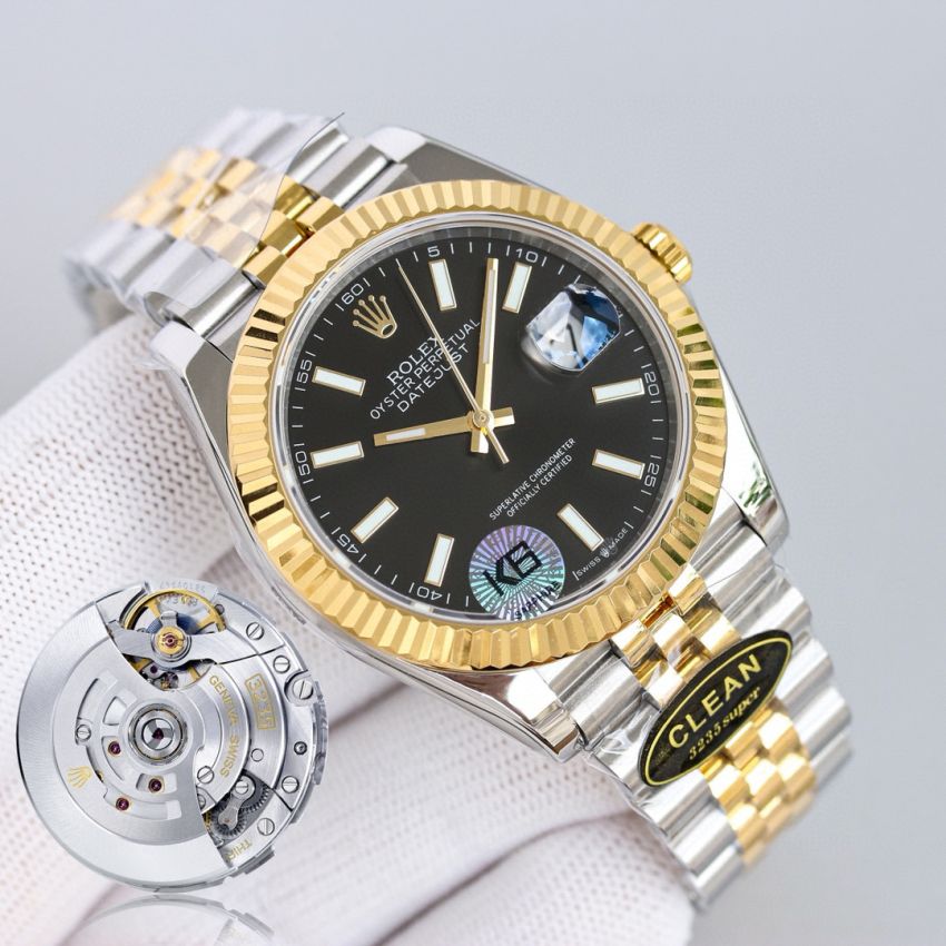 R01ex Datejust 31mm ,36mm, 41mm, Oystersteel + 18 Yellow gold