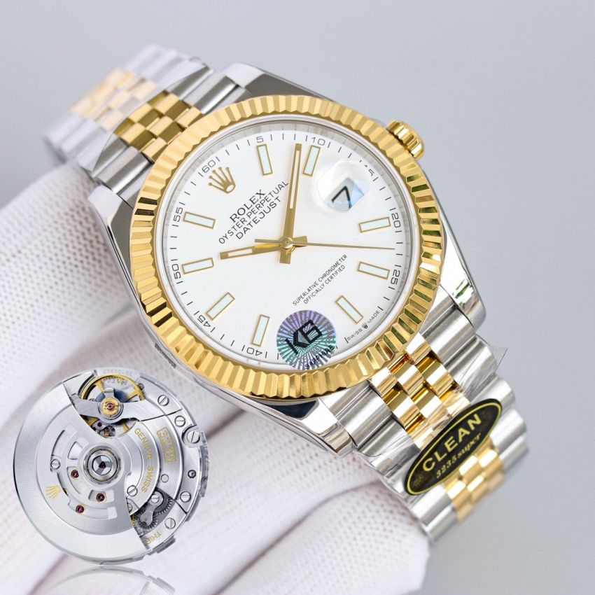 R01ex Datejust 31mm ,36mm, 41mm, Oystersteel + 18 Yellow gold