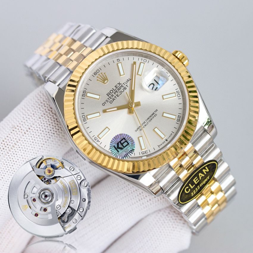 R01ex Datejust 31mm ,36mm, 41mm, Oystersteel + 18 Yellow gold