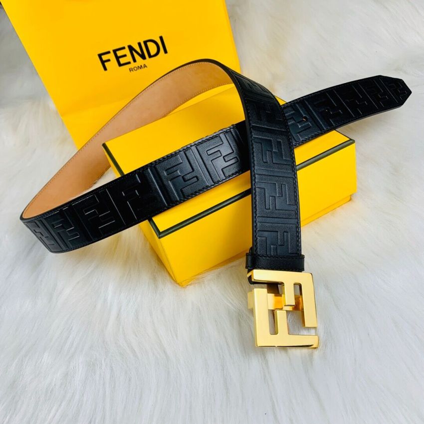 F**di FF Leather Belt 4cm