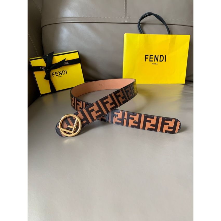 F**di FF Leather Belt 4cm