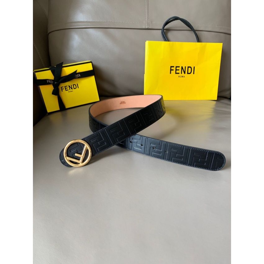 F**di Leather Belt 4.0cm
