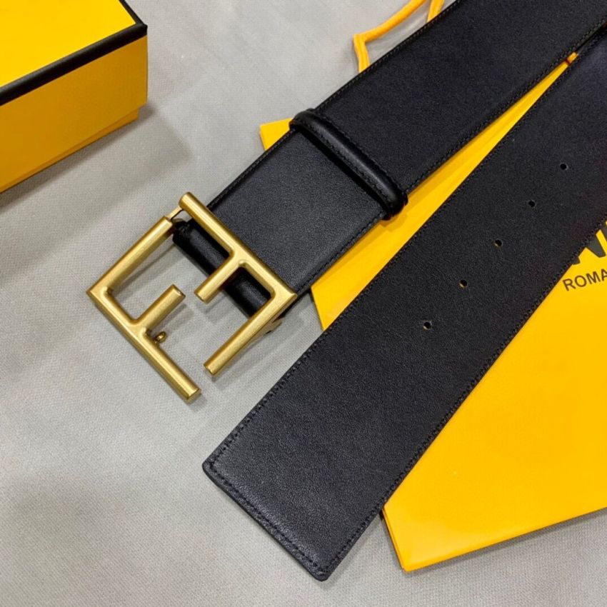 F**di Wide Leather Belt 6.0cm