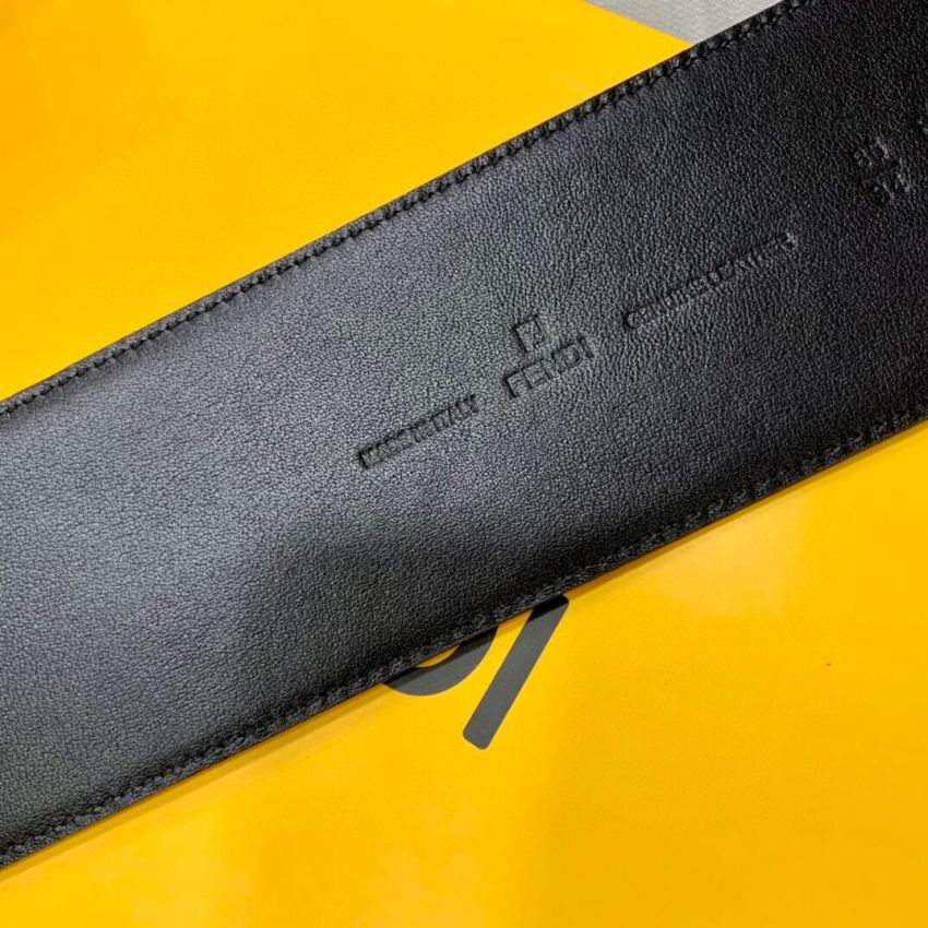 F**di Wide Leather Belt 6.0cm
