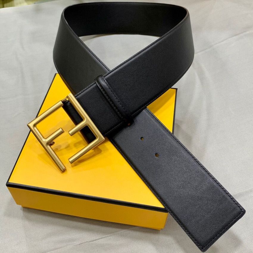 F**di Wide Leather Belt 6.0cm