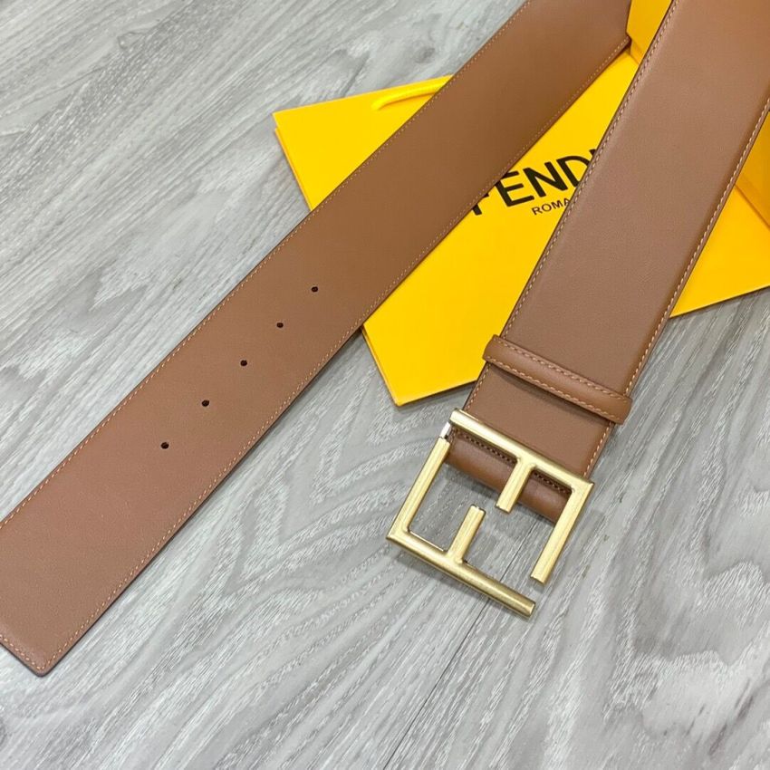 F**di Wide Leather Belt 6.0cm