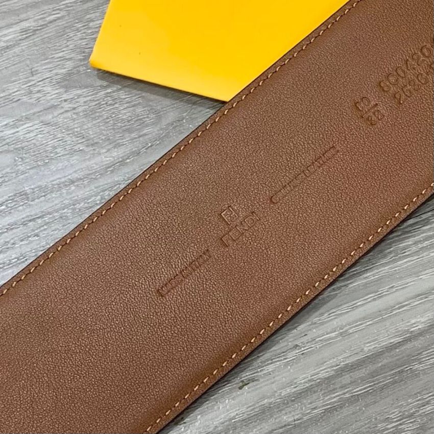 F**di Wide Leather Belt 6.0cm