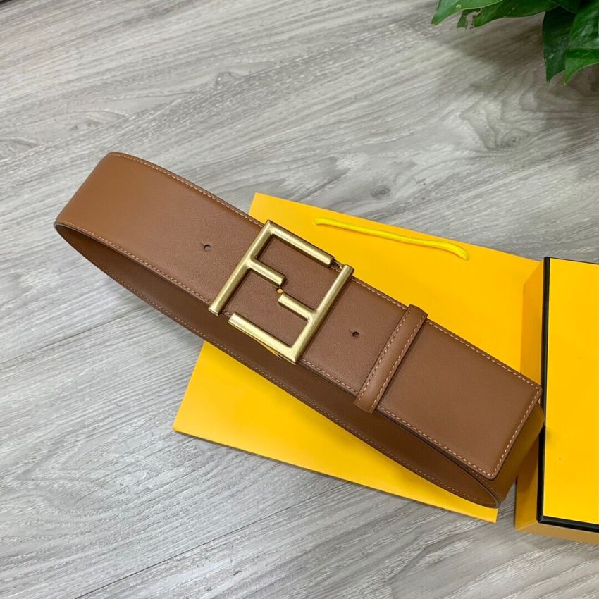 F**di Wide Leather Belt 6.0cm