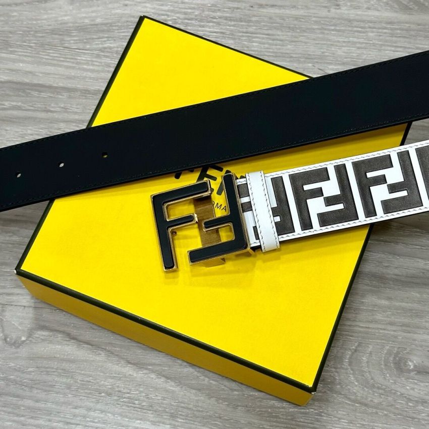 F**di FF Leather Belt 3.8cm