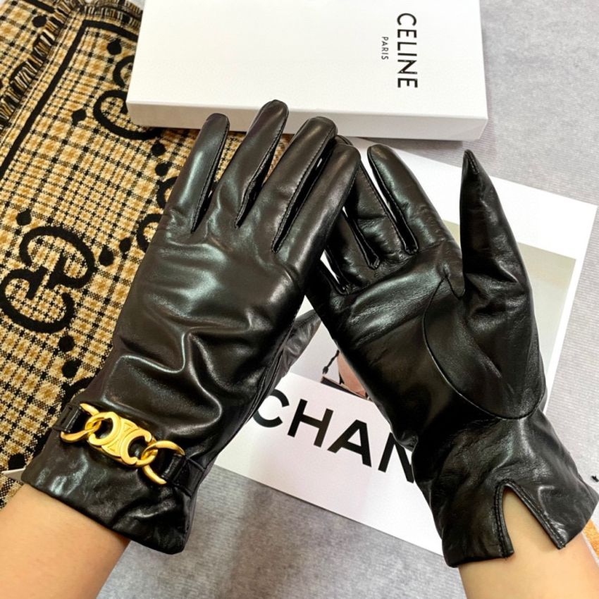 Ce1i*e leather Gloves