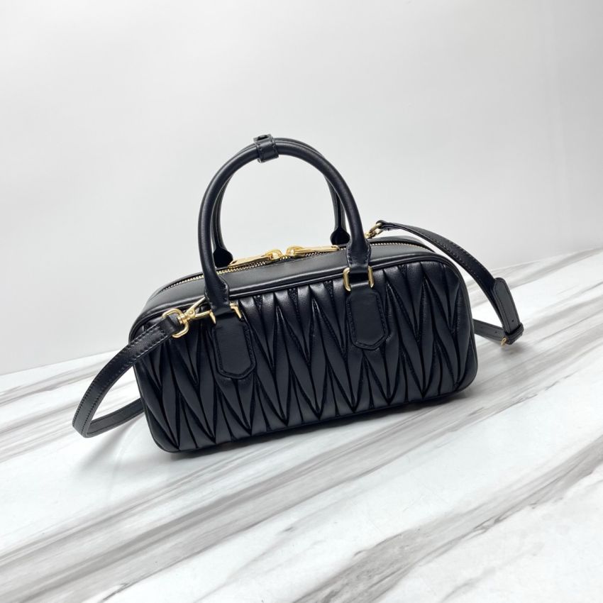 M1v M1v arcadie matelassé nappa leather bag