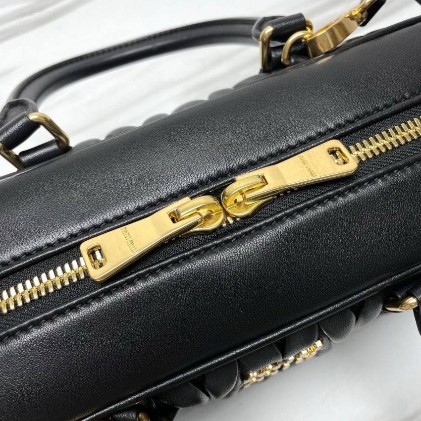 M1v M1v arcadie matelassé nappa leather bag