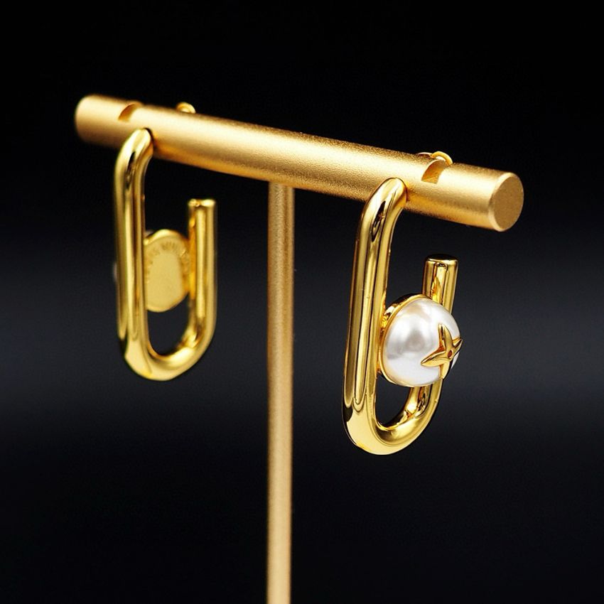 My LV Chain Pearls Earrings