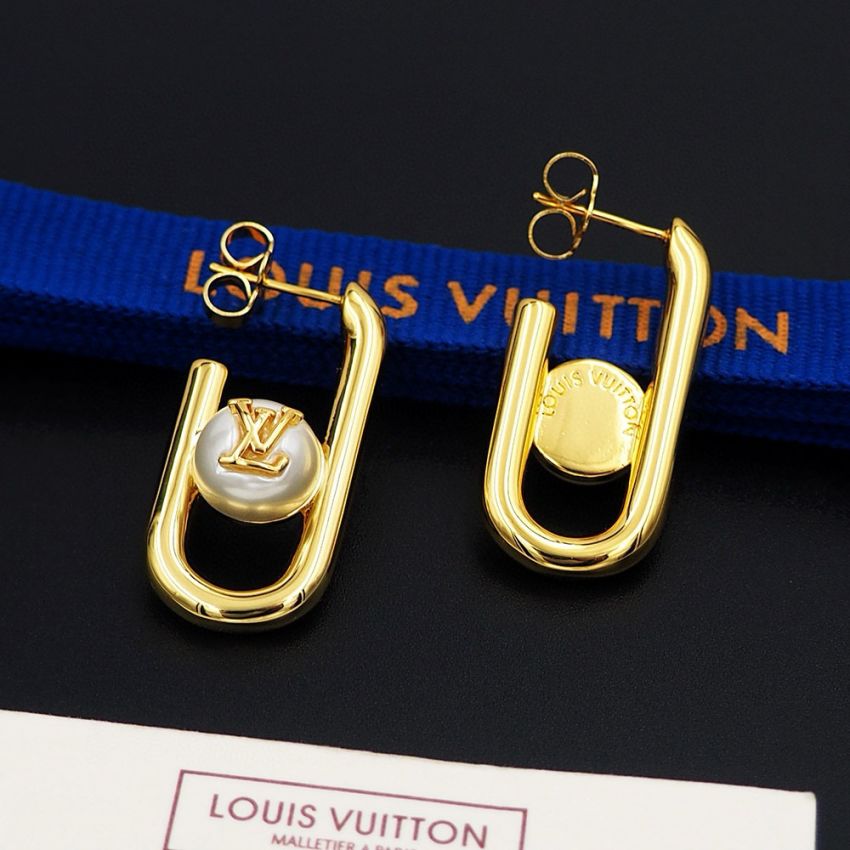 My LV Chain Pearls Earrings