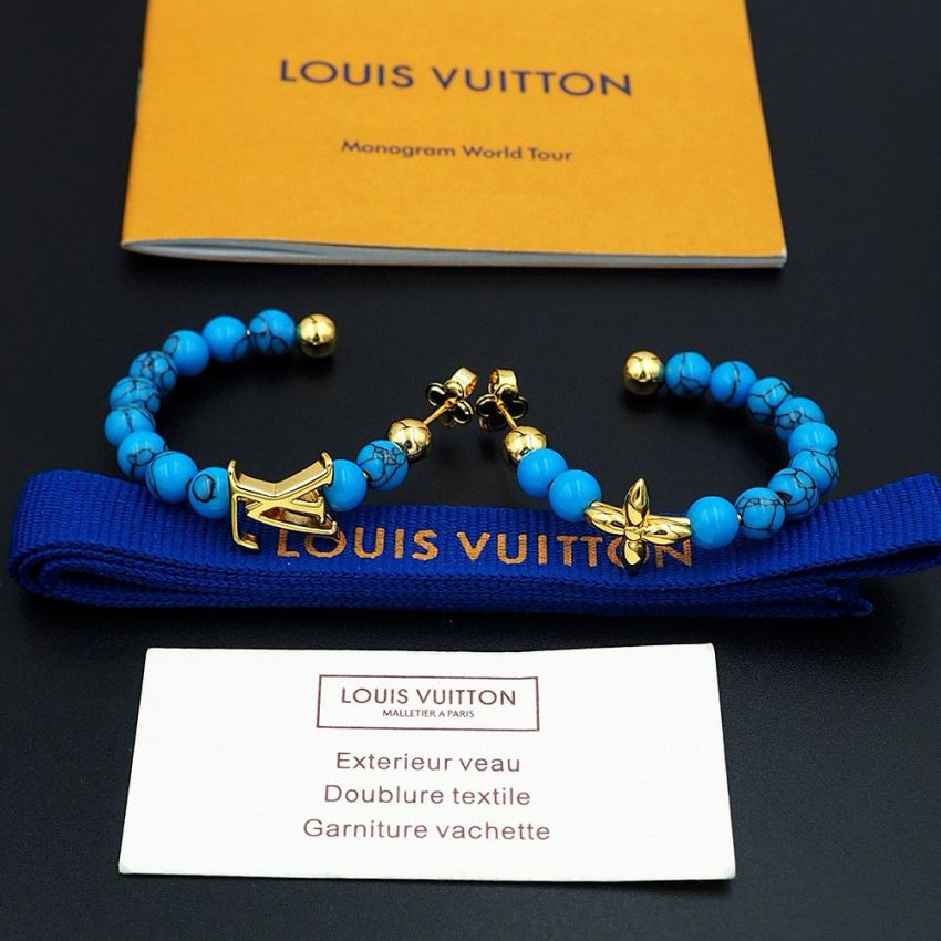 My LV pearl earrings
