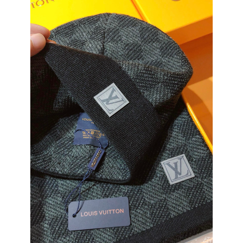 LV cashmere Scarf & Beanie