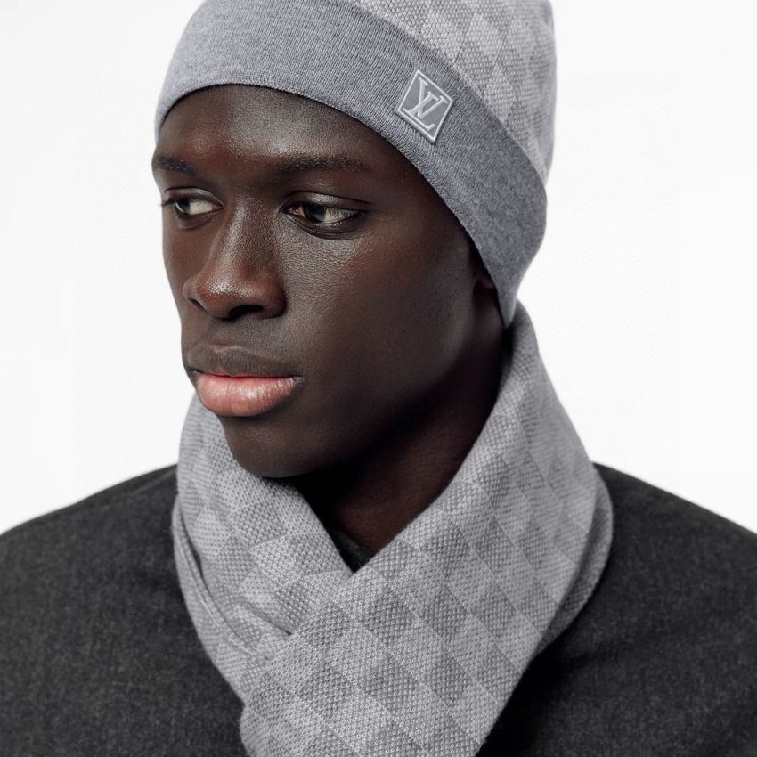 LV cashmere Scarf & Beanie