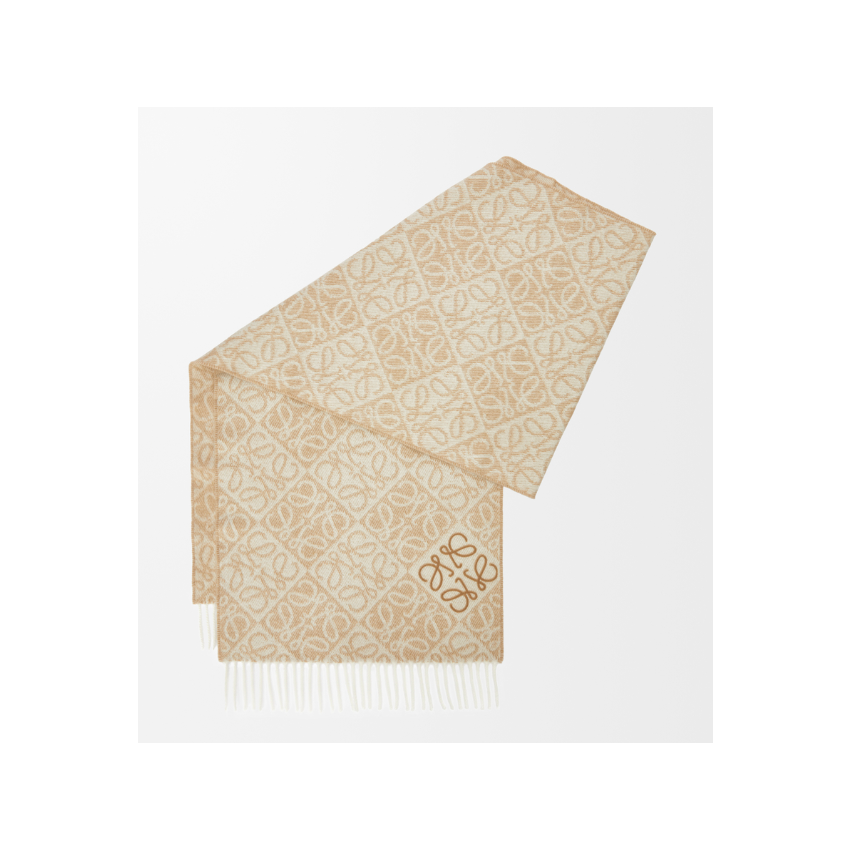 L0ew* Wool and Cashmere Anagram scarf