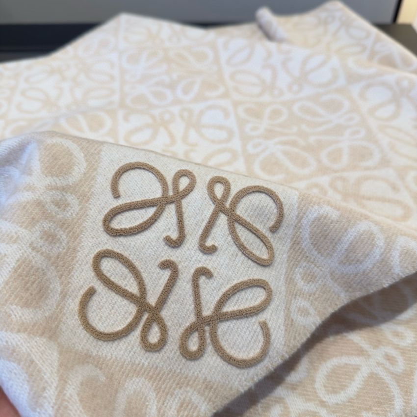 L0ew* Wool and Cashmere Anagram scarf