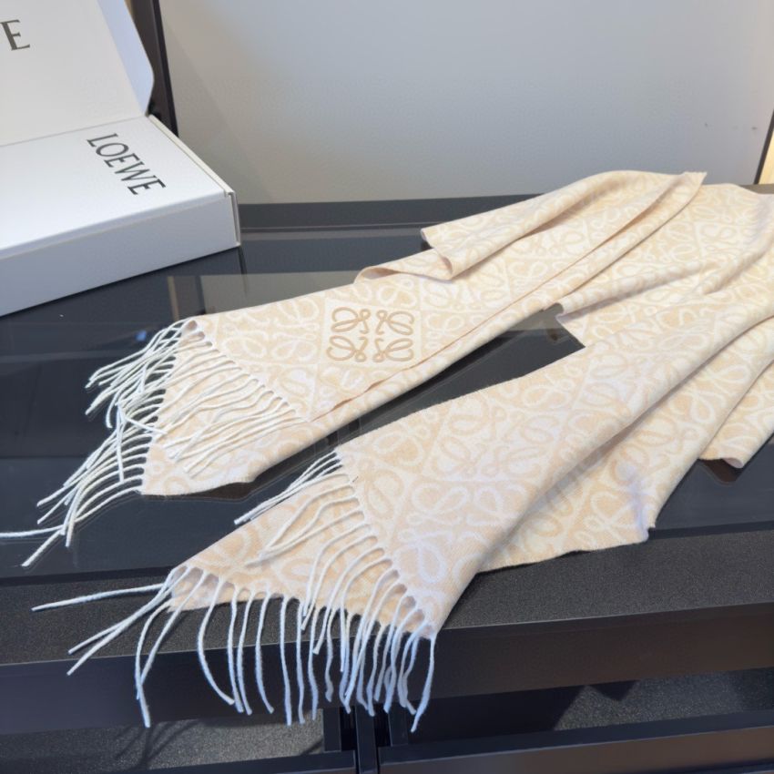 L0ew* Wool and Cashmere Anagram scarf