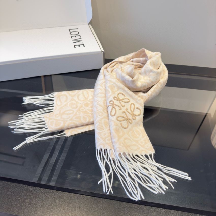 L0ew* Wool and Cashmere Anagram scarf