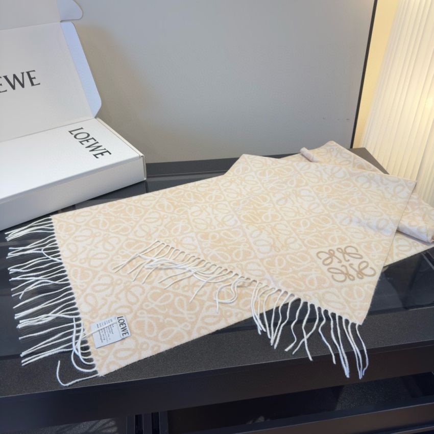 L0ew* Wool and Cashmere Anagram scarf
