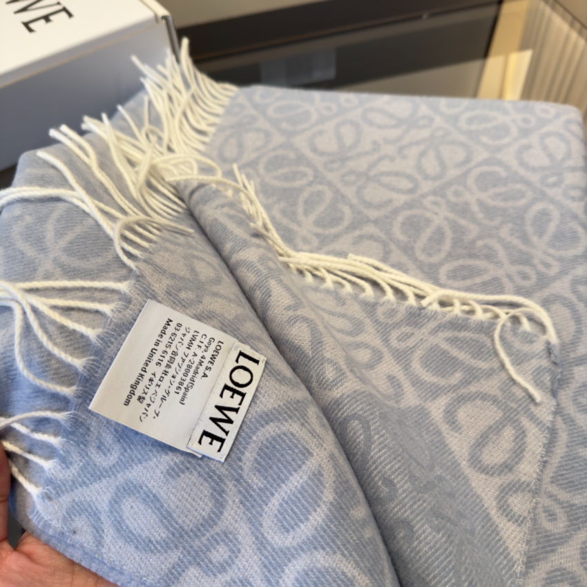 L0ew* Wool and Cashmere Anagram scarf