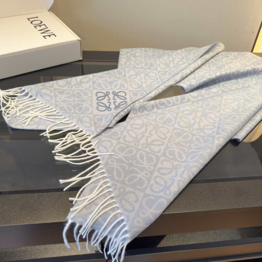 L0ew* Wool and Cashmere Anagram scarf