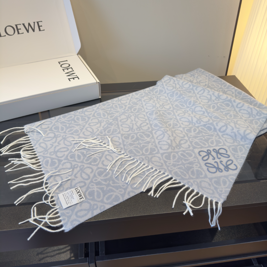 L0ew* Wool and Cashmere Anagram scarf