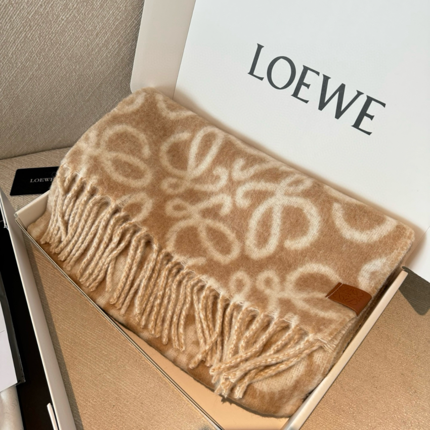 L0ew* Mohair and Wool Blend Scarf
