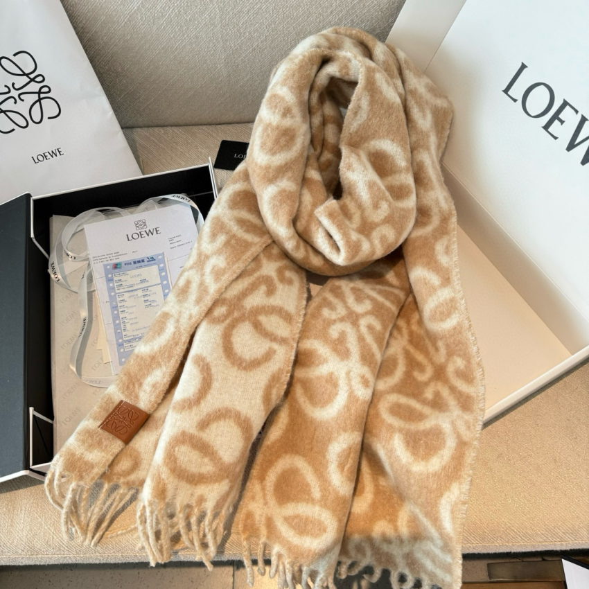 L0ew* Mohair and Wool Blend Scarf