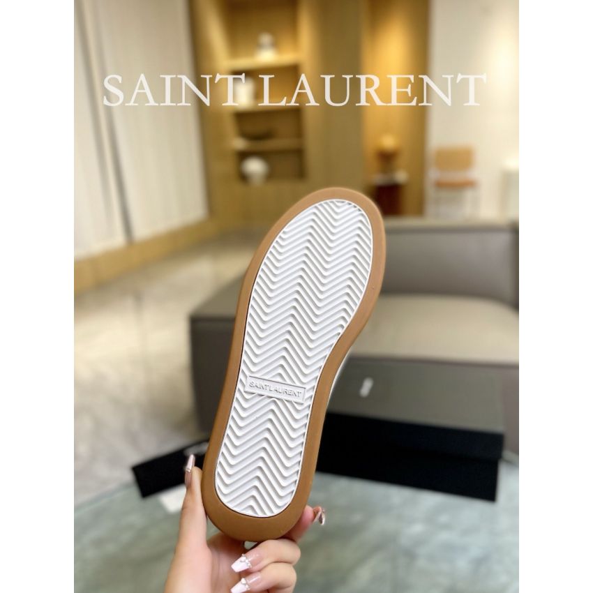 Sa1nt Lau*nt Leather Unisex Sneaker