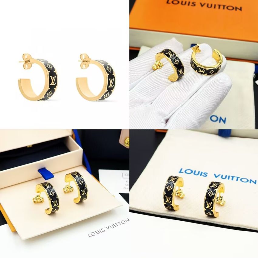LV Nanogram Enamel Earrings