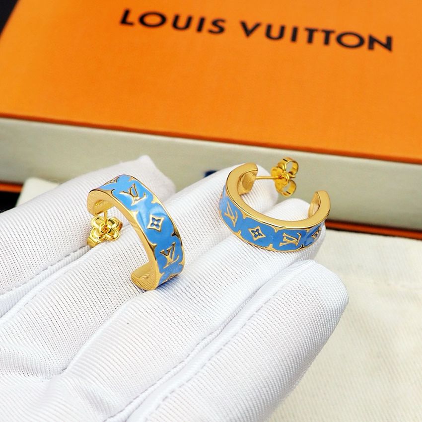 LV Nanogram Enamel Earrings