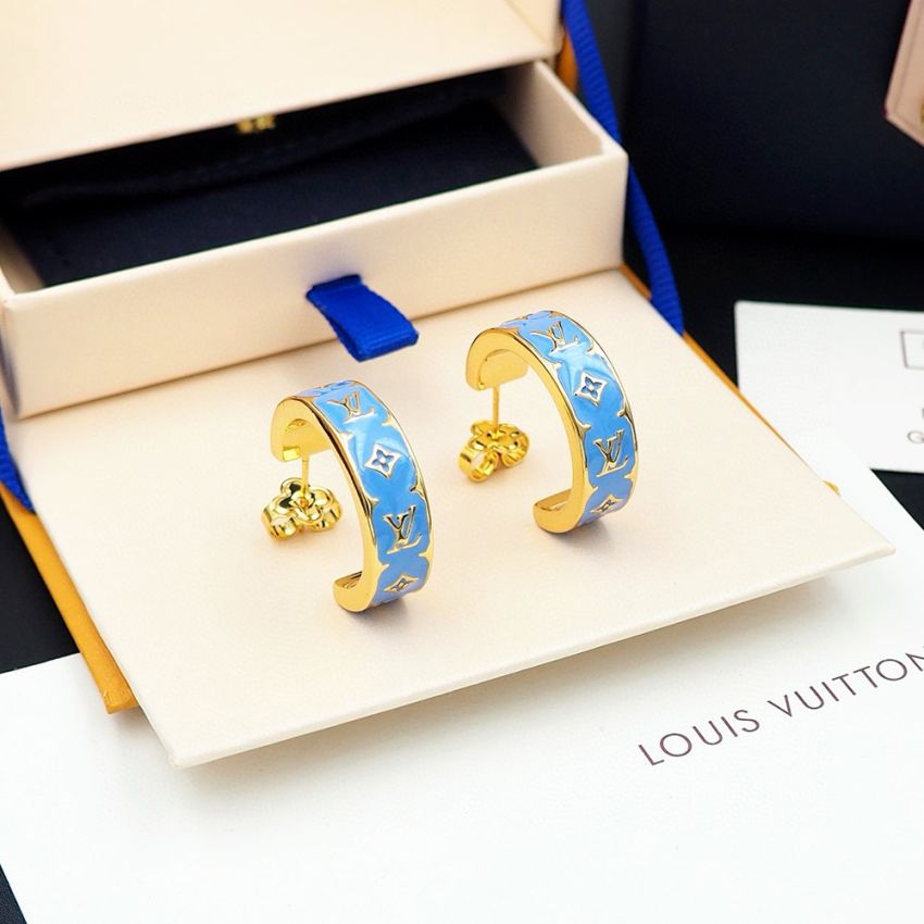 LV Nanogram Enamel Earrings