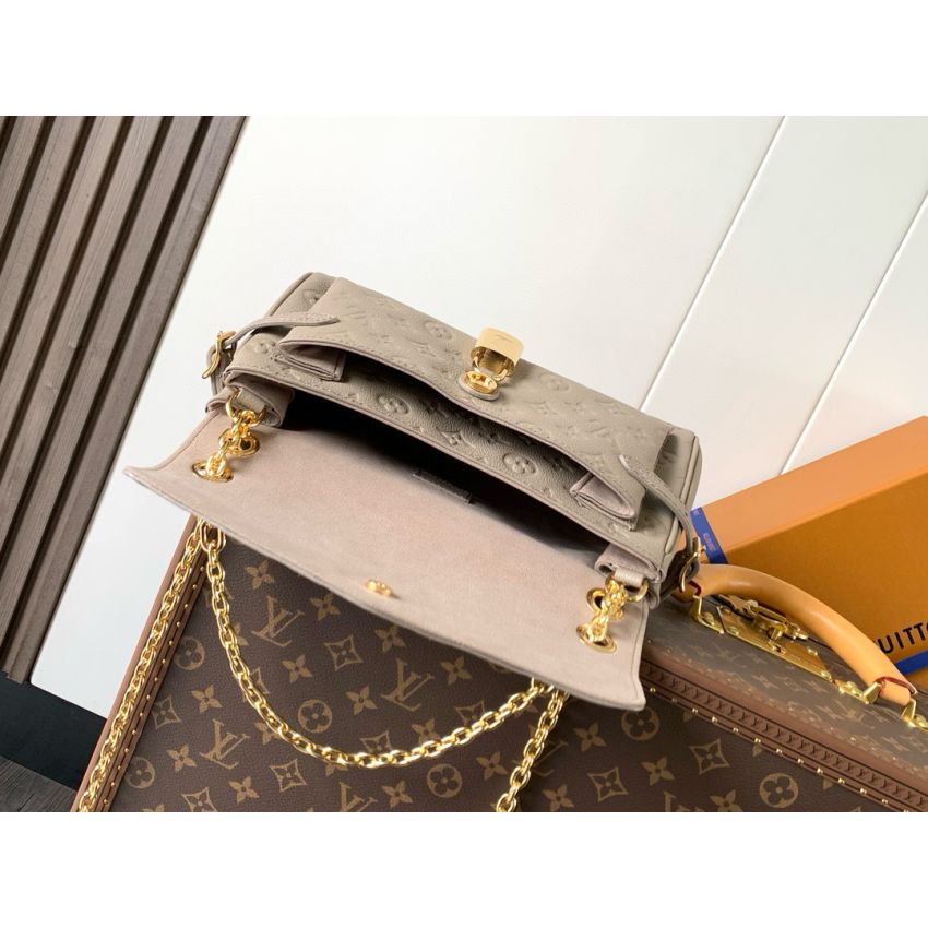 M25854Anytime Flap Bag Monogram Empreinte-Grey