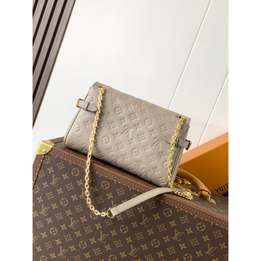 M25854Anytime Flap Bag Monogram Empreinte-Grey