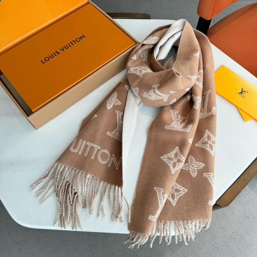 LV Monogram Shadow Scarf