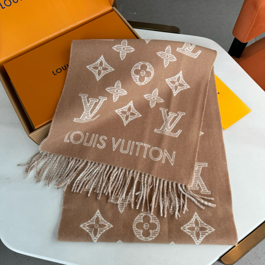 LV Monogram Shadow Scarf