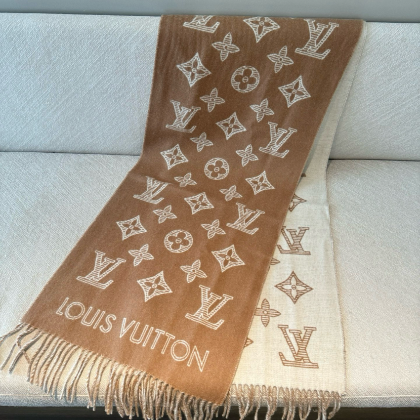 LV Monogram Shadow Scarf