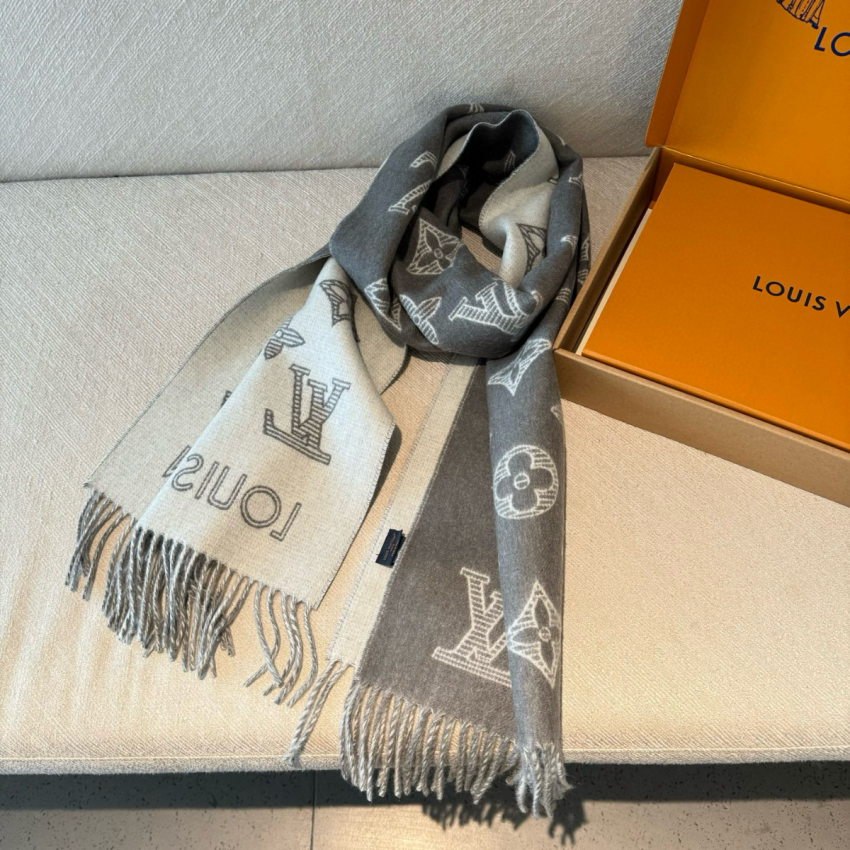 LV Monogram Shadow Scarf