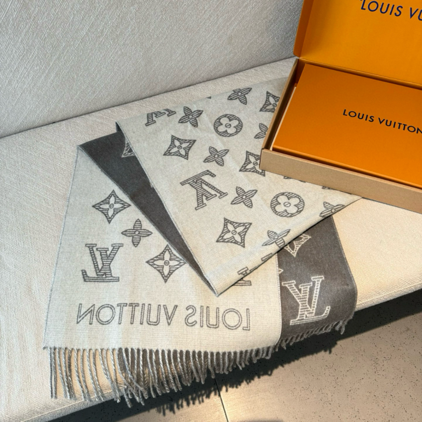 LV Monogram Shadow Scarf