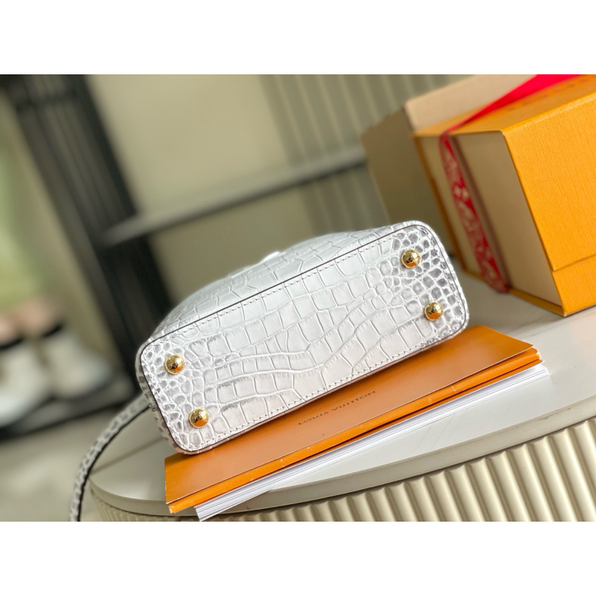 M21166 Capucines Mini in crocodile leather