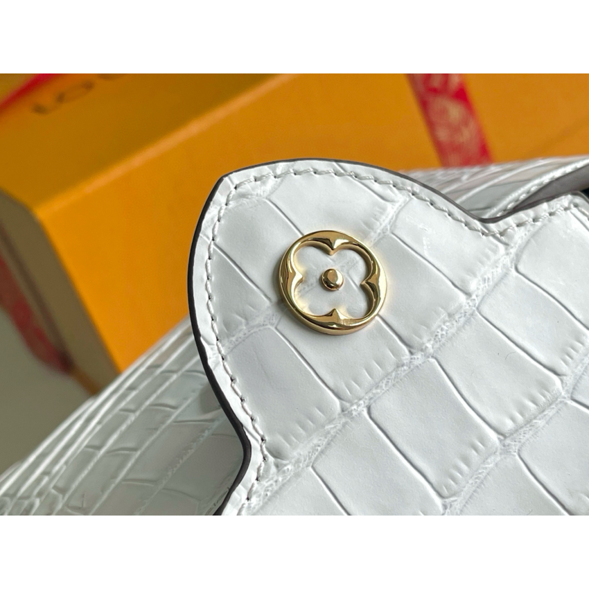 M21166 Capucines Mini in crocodile leather