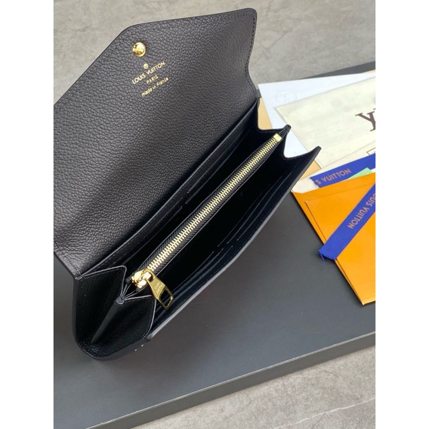 Sarah Wallet Bicolor Monogram Empreinte leather
