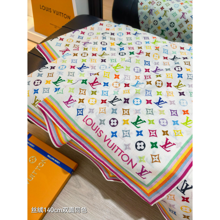 LV x TM Monogram Multicolor Shawl