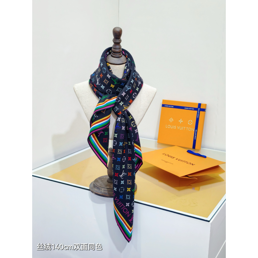 LV x TM Monogram Multicolor Shawl