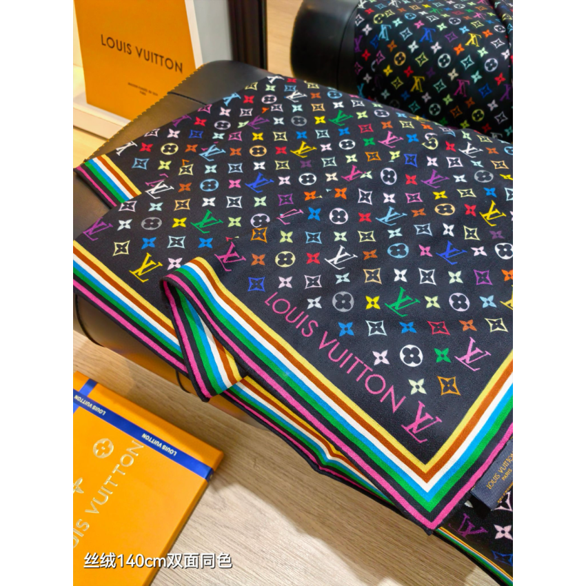 LV x TM Monogram Multicolor Shawl